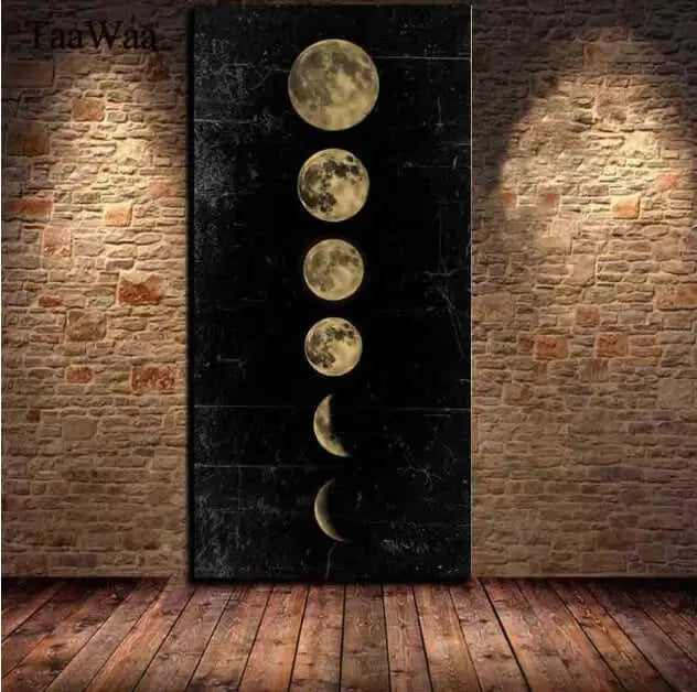 Lunar Eclipse Wall Art Painting - Enigma