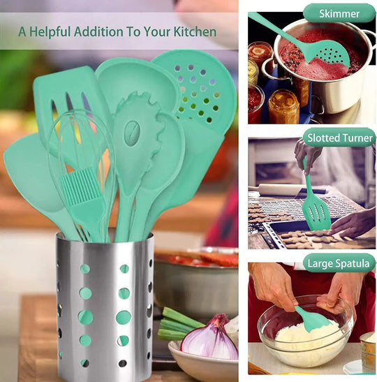 Silicone Kitchen Cooking Utensils - Enigma